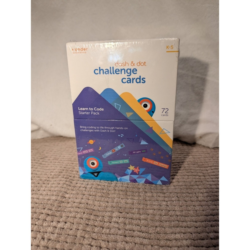 NEW Wonder Workshop Dash & Dot Learn to Code Challenge 72 Card Box Set